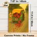 Floral Auto Rickshaw Painting Poster, Warm-hued Whimsical Art Poster, Charming Nostalgic Design Ideal For Living Room, Hallway Wall Decor_maomaolike.com