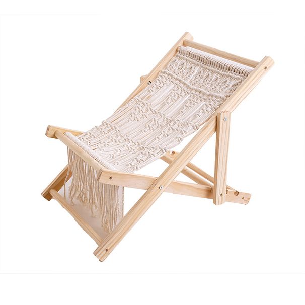 Bohemian Handmade Cotton Rope Woven Lounger Photography Beach Chair Creative Children's Photo Props Sofa_maomaolike.com