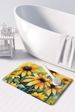 Maryland Black-Eyed Susans In Watercolor Memory Foam Kitchen Mat Machine Washable Anti-Fatigue Mat Cushion Comfort Bath Mat Or Kitchen Rug_maomaolike.com