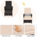 Outdoor Patio Wicker Chaise Lounge Chair With Adjustable Backrest And Pillow Of Up400lbs Foryard, Lawn, Poolside, Beach, Or Balcony_maomaolike.com