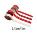 Christmas Decor Essentials - 2.5cmX3m Mixed Ribbon Rolls_maomaolike.com
