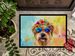 Cairn Terrier Hippie Dawg Doormat Front Door Mat Indoor Outdoor Rugs For Entryway, Non Slip Washable Low Pile, 24H X 36W_maomaolike.com