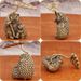 Brass Hedgehog Mother And Child Retro Office Table Creative Kung Fu Set Teapot Lid Holder Pure Copper Tea Ceremony Accessories_maomaolike.com