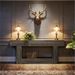 Wooden Console Table, Farmhouse 2-Tier Sofa Table Entryway Table_maomaolike.com