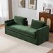 82.68 Wide Extra-large Double-seater Sofa, Chenille Upholstered, With Two Armrest Pillows And Two Backrest Pillows, Suitable For Bedrooms, Living Rooms, And Window Seating.Green_maomaolike.com