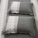 3-Piece Quilted Bedding Set - Bubble Lace Trim Computer Embroidery Duvet Cover With Double-Sided Floral Stitching Solid_maomaolike.com