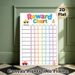 Reward Chart Painting Poster, Vibrant Cartoon Car & Cake Themed Poster, Practical Tool For Tracking Daily Behaviors, Ideal For Home Use_maomaolike.com