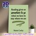 Reading Quote Painting Poster, Soft Green Typographic With Brush Stroke Poster, Inspirational Reading-themed Decor Ideal For Home Library, Study Room_maomaolike.com
