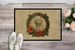 Poodle Christmas Flowers Doormat Front Door Mat Indoor Outdoor Rugs For Entryway, Non Slip Washable Low Pile, 24H X 36W_maomaolike.com