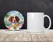 Brittany Spaniel Luau Large Sandstone Coasters Pack Of 4 Absorbent Round Coasters Decor Gifts For Men Or Women, 4 In, Multicolor_maomaolike.com