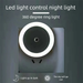 Control Sensor Plug-in Bedroom LED Bedside Night Light Children's Sleeping Wall Lamp Energy-saving_maomaolike.com