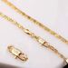 Fashion 18K Gold 2MM 16/18/20/22/24/26/28/30 Inch Side Chain For Women Men Jewelry 925 Silver Necklace_maomaolike.com