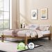 Solid Wood Adjustable Bed, King Size Japanese Joinery Bed With Head Elevation, 1200 Lbs Capacity, Rustic & Mid-Century Modern Design, Rubberwood Platform Bed, Easy Assembly, Walnut_maomaolike.com