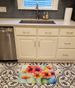 Gerbera Daisies In Watercolor Memory Foam Kitchen Mat Machine Washable Anti-Fatigue Mat Cushion Comfort Bath Mat Or Kitchen Rug_maomaolike.com