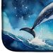 Dolphin In A Starry Sea Dish Drying Mat Absorbent Dish Drying Mat Pad For Kitchen Counter Dish Drainer Mat For Countertop, 14 X 21", Multicolor_maomaolike.com