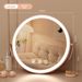 LED Makeup Mirror, 360° Rotatable Touch Control Vanity Mirror, 3 Colors Dimmable Light With Memory Function, HD Fill Light Mirror For Dresser Bedroom_maomaolike.com