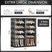 5 Tiers 20 Pairs Heavy Duty Shoe Storage And Organizer, Hard Plastic Stackable Shoe Box, Shoe Cabinet Storage For Entryway, Large Shoe Storage Bins, Folding Shoe Rack With Magnetic Door_maomaolike.com