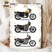Vintage Z1 Series Motorcycle Painting Poster, Retro Distressed Border Multi-variant Motorcycle Poster, Classic Motorcycle Collection Design, Ideal For_maomaolike.com