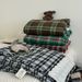 Wholesale Korean Style Yarn-Dyed Washed Cotton Hollow Lace Summer Cool Machine Washable Air Conditioning Simple Grid Thin Quilt_maomaolike.com