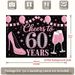 60th Birthday Party Banner - 2D Flat Polyester Backdrop, Wall Hanging Photo Props, Birthday Party Decor_maomaolike.com