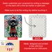 Poodle Christmas Porcelain Ornament Christmas Tree Hanging Decorations For Home Christmas Holiday, Rectangle, Gift, Multicolor_maomaolike.com