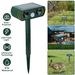 Ultrasonic Animal Repeller Solar Powered Motion Sensor Repellent IPX4 Waterproof Outdoor For Farm Garden Yard Repelling Deer Raccoon Cat Dog Rabbit Squirrel Bird_maomaolike.com