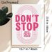 Motivational Quote Painting Poster, Vibrant Pink Minimalist Typographic Poster, Inspirational Encouraging Message To Boost Motivation, Ideal For Home_maomaolike.com