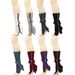 Unisex Zipper knit leg warmers Spice Girls Pile boots boots Women JK long leg warm knit foot warmers tide_maomaolike.com