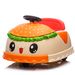 12V Kids Ride On Electric Bumper Car W Parents Control,Cute&Realistic Hamburger Design,360 Degree Rotation,Storing Space,Bluetooth,Music,USB,Silent Wheel,LED Lights,Power Display,Anti-rollover For 2-5_maomaolike.com