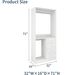 Closet Organizer System, Clothes System With Closet Shelves Wall Mounted, Closet Organizer With Drawers, White Closet Organizers With Clothing Racks For Hanging Clothes(32"W X 16"D X 71"H)_maomaolike.com