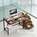 Computer Desk, Study Writing Table With Reversible Drawer Cabinet_maomaolike.com