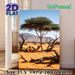 Desert Camel Painting Poster, Serene Realistic Desert Landscape Poster, Natural Wilderness Scene Ideal For Living Room And Office Wall Decor_maomaolike.com