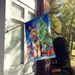 Otterhound Christmas Reindeer House Flag Large Porch Sleeve Pole Decorative Outside Yard Banner Artwork Wall Hanging, Polyester, House Size, Multicolor_maomaolike.com