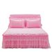 Korean Style Lace Skirt Single Piece Male President Dream Silk Bed Set Quilted Thickened 1.8m Mattress Non-Slip Protective Cover_maomaolike.com