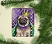 Pug King Of Mardi Gras Porcelain Ornament Christmas Tree Hanging Decorations For Home Christmas Holiday, Rectangle, Gift, Multicolor_maomaolike.com