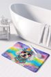 Bichon Frise Hippie Dawg Memory Foam Kitchen Mat Machine Washable Anti-Fatigue Mat Cushion Comfort Bath Mat Or Kitchen Rug_maomaolike.com