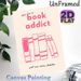 Book Lover Themed Painting Poster, Pastel Pink Hand-drawn Book Graphic Poster, Witty Book-themed Quote Decor Ideal For Reading Nooks, Bedrooms And_maomaolike.com