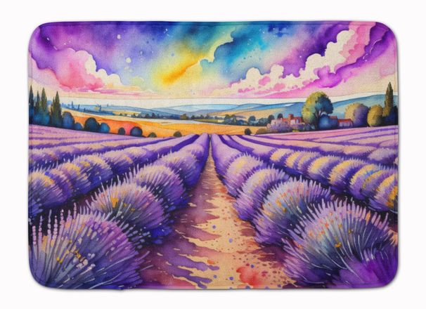 English Lavender In Color Memory Foam Kitchen Mat Machine Washable Anti-Fatigue Mat Cushion Comfort Bath Mat Or Kitchen Rug_maomaolike.com