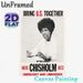 Unity Themed Painting Poster, Vintage Monochrome Portrait With Inspiring Unifying Slogans Poster, Timeless Uplifting Wall Decor Ideal For Home Office_maomaolike.com