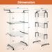 1 Pc 4-tier Clothes Drying Rack With Rotatable Side Wings And Collapsible Shelves_maomaolike.com