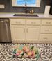 Mississippi Magnolia In Watercolor Memory Foam Kitchen Mat Machine Washable Anti-Fatigue Mat Cushion Comfort Bath Mat Or Kitchen Rug_maomaolike.com