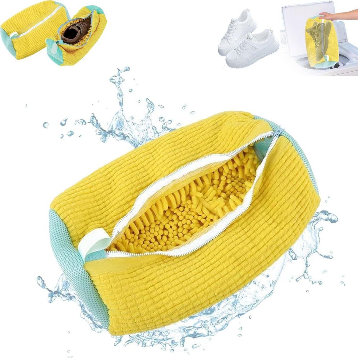 Lazy Shoe Washing Bag Thickened Breathable Shoe Care Protective Pouch Reusable Anti-scratch Shoe Laundry Organizer_maomaolike.com