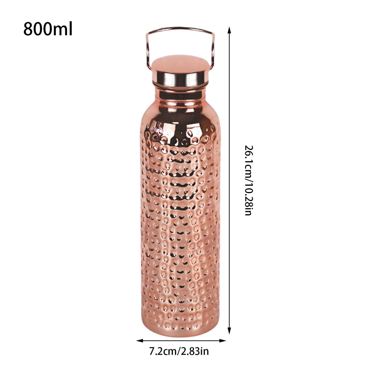 Copper Drinking Insulated Water Bottle Portable Leakproof 27Oz Cup For Hydration Gym Outdoor Hiking_maomaolike.com