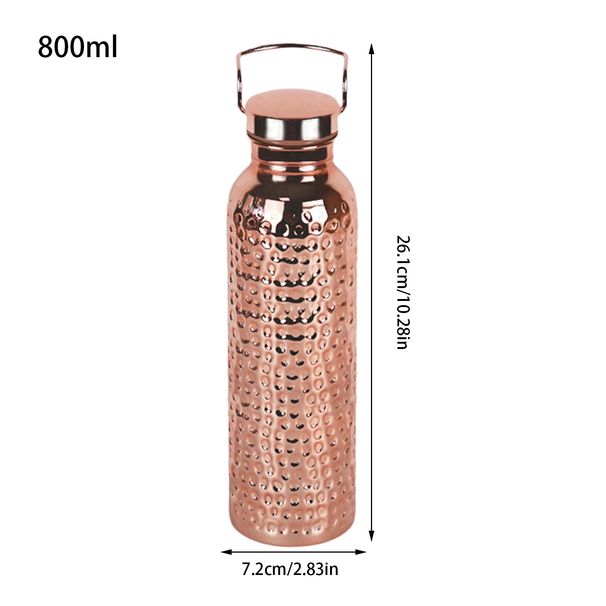 Copper Drinking Insulated Water Bottle Portable Leakproof 27Oz Cup For Hydration Gym Outdoor Hiking_maomaolike.com