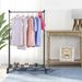 15kg/33lbs Garment Racks 3.12ft-4.80ft Height Adjustable Clothes Stand Foldable Clothes Hanger W/ Wheels Storage Shelf For Dormitory Home_maomaolike.com