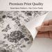 Black & White Botanical Wallpaper – Peel & Stick Floral Wall Decor, Waterproof & Removable, Renter-Friendly_maomaolike.com