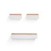 Floating Shelves 23.62 Wall Mounted Wood Shelves For Bathroom, Bedroom, Living Room, Kitchen, Hanging Shelf For Books Storage Decor With Invisible Brackets, Maple White_maomaolike.com