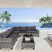 7-Piece Outdoor Patio Furniture Sets, All-Weather Wicker Rattan Sectional Sofa, Modern Two Glass Coffee Table And Washable Seat Cushion (Grey)_maomaolike.com