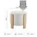 Ottoman Foot Rest Round Bag Floor Chair For Bedroom Or Entryway In White_maomaolike.com