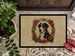 Greater Swiss Mountain Dog Christmas Flowers Doormat Front Door Mat Indoor Outdoor Rugs For Entryway, Non Slip Washable Low Pile, 24H X 36W_maomaolike.com
